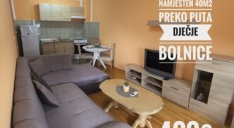 Jednosoban stan za izdavanje 40 m&sup2; kod Dječje bolnice &ndash; Podgorica